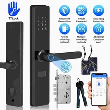Smart Door Lock WiFi Keypad Fingerprint APP Electronic Keyless Entry Code Lock