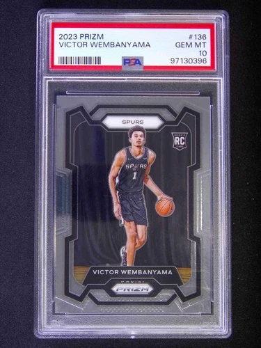 2023-24 Panini Prizm Victor Wembanyama #136 RC Rookie PSA 10