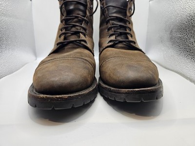 Thursday Boot Company Captain Boots Brown Leather Mens 12 Wide 12W