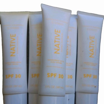  5 pack Native Mineral Sunscreen SPF 30 COCONUT & PINEAPPLE 5oz /147mL  (5 Pack