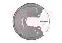 Van Wezel Spritzblech, Bremsscheibe 1754374 FüR Alfa Romeo Passend FüR Fiat