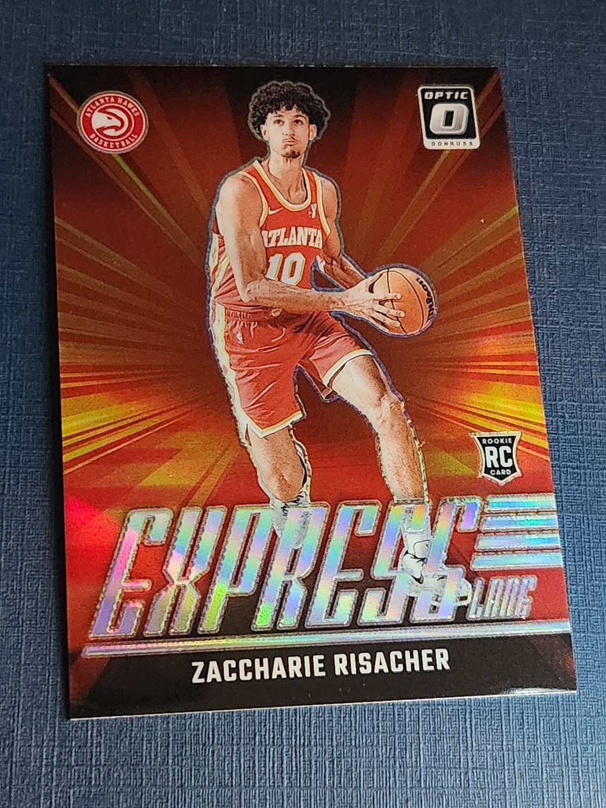 2024-25 Panini Donruss Optic Express Lane #23 Zaccharie Risacher Holo Prizm