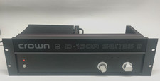 Crown D-150A Series II Stereo Amplifier POWERS ON