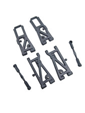 Team Associated TC3, NTC3 front and rear A arms set graphite with links