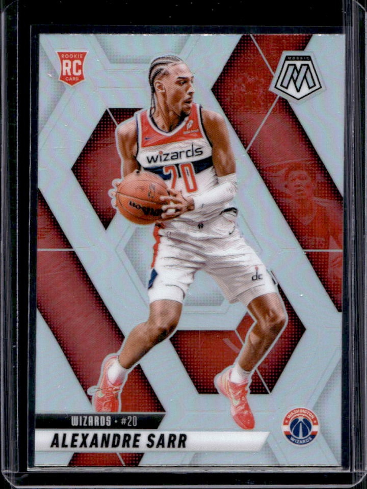 2024-25 Panini Mosaic Alexandre Sarr RC Silver Prizm Rookie #216 Wizards