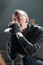 Vocalist Guitarist Chester Bennington of Linkin Park performs live- Old Photo 11