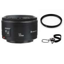 Canon EF 50mm f/1.8 II Autofocus Lens Bundle