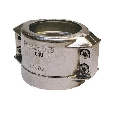 Teguma Klemmschale VA (1.4408) 63,0mm Spannber.min.74mm Spannber.max.77mm