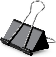 Extra Large Binder Clips 2.4 Inch Length, Jumbo Binder Clips for Office 18 Pcs