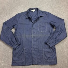 Veste française vintage adulte petit vêtement de travail bleu corvée
