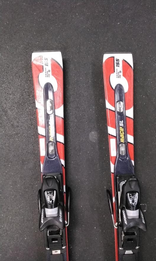 ATOMIC RACE SL 155 SKIS, RED/BLACK/WHITE (1600783-2) | eBay