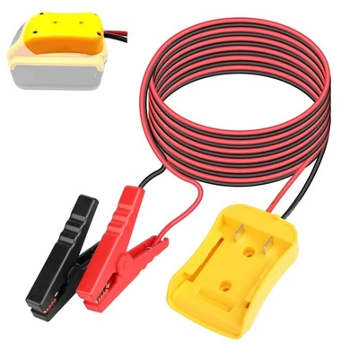 Jumper Cable Compatible with De walt 20V Battery,6FT 12AWG Portable Jump Starter