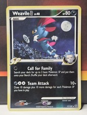 Weavile G 17/127 Platinum Reverse Holo on eBay