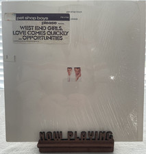 Pet Shop Boys - Please VG  Vinyl HYPE STICKER FULL SHRINK Free Ship
