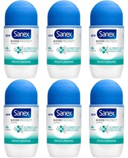 Sanex Biome Protect Hydrating Deodorant Roll-On 48h – 6×50ml Gentle Formula