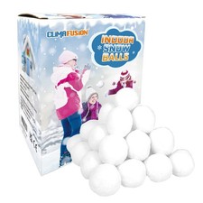 50 Pack Fake Snowballs for Kids Indoor and Outdoor, 3 inch Christmas Snow Bal...