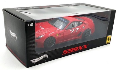 Hot Wheels Elite 1/18 Scale V7438 - Ferrari 599XX #77 - Red | eBay