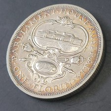 1927 Australia Florin .925 Silver Nice Toning