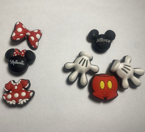 Crocs Jibbitz Disney Minnie and Mickey Mouse Charms Footwear Accessories 7pc