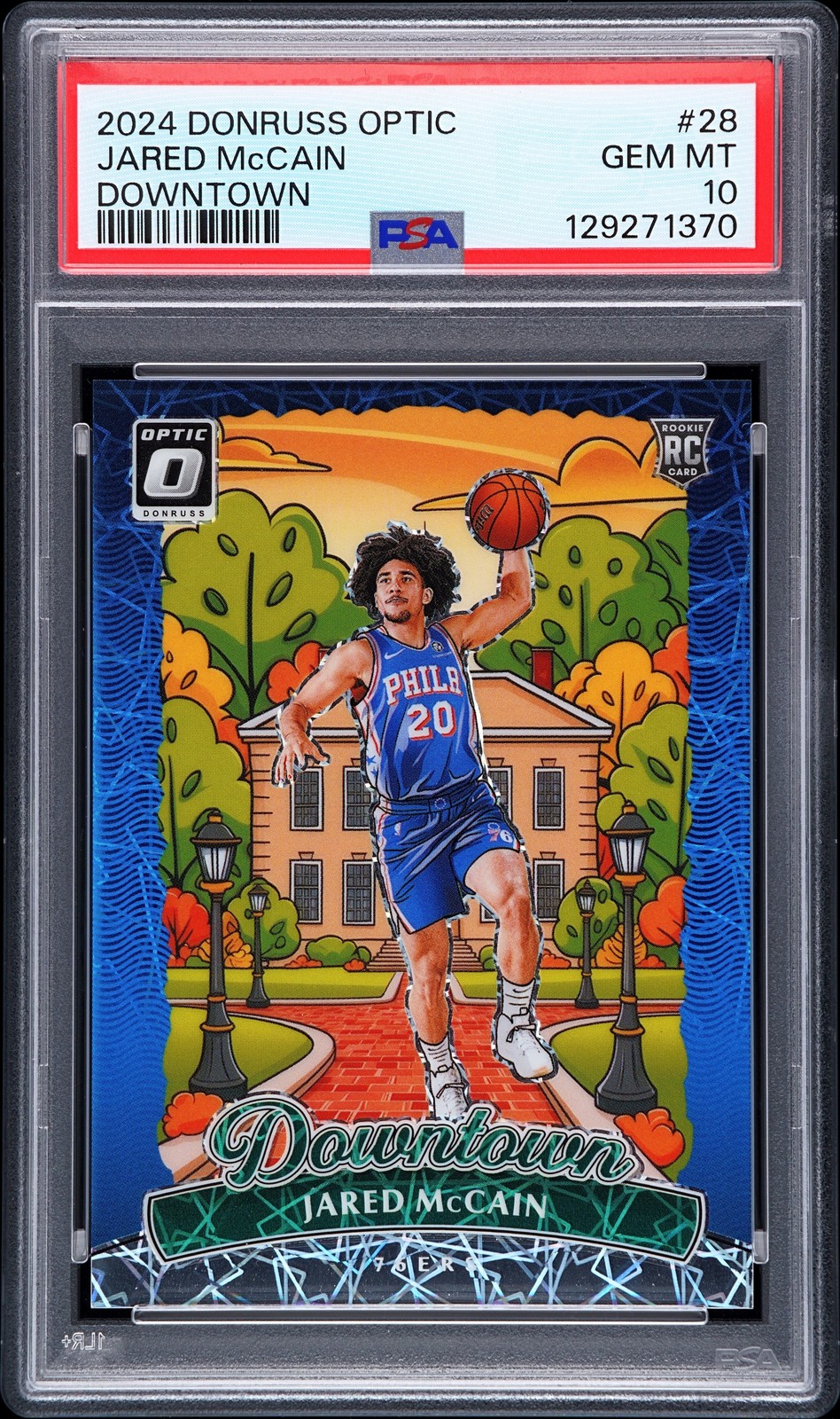 2024 PANINI DONRUSS OPTIC DOWNTOWN #28 JARED MCCAIN PSA 10