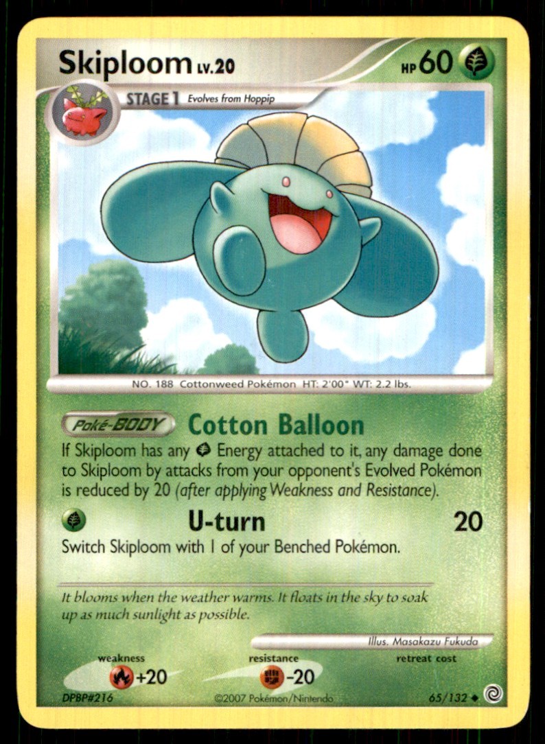 2007 Diamond & Pearl - Secret Wonders Skiploom Stage 1/Uncommon #65