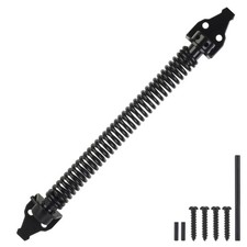 14" Gate Spring Self Closing, Heavy Duty Black Door Closer Spring, Adjustable...