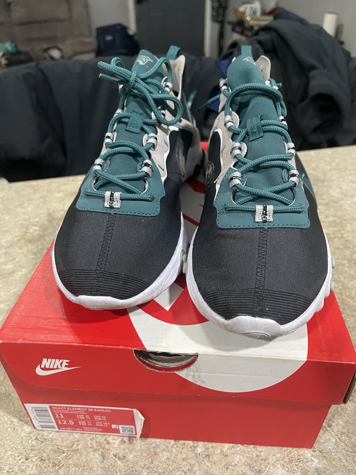 Nike React Element 55 Eagles NFL Philadelphia Eag… - image 1