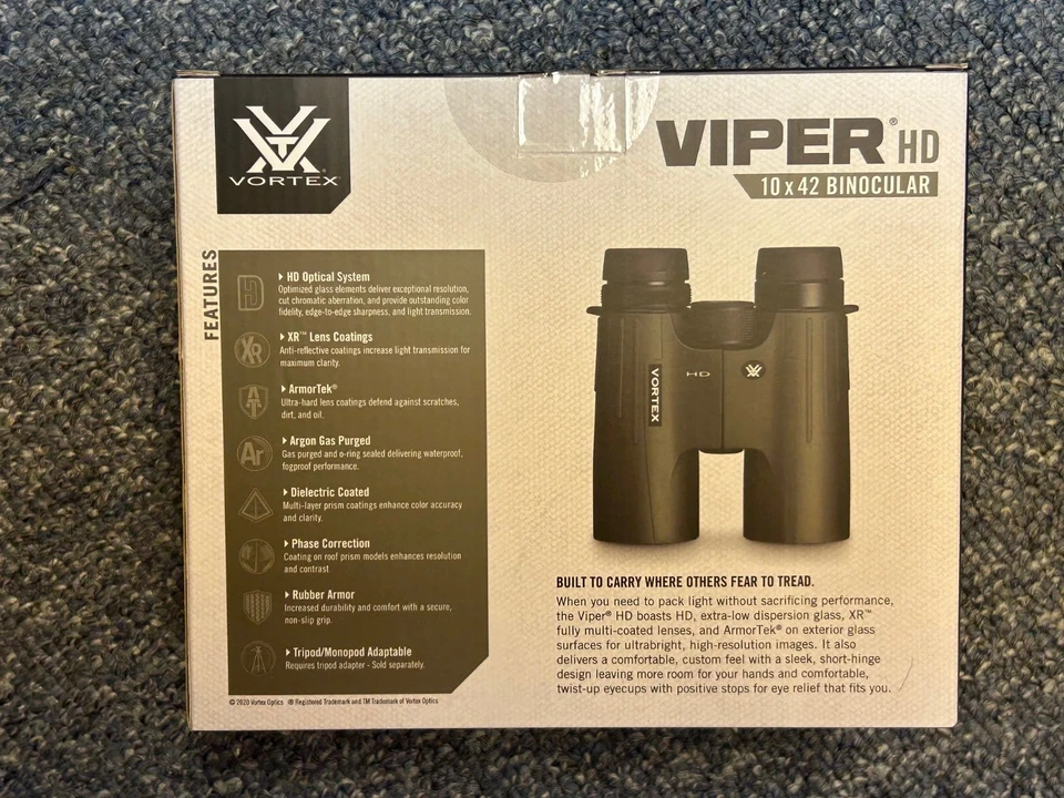 Vortex Viper HD 10x42 Binoculars Model VPR-4210-HD - Brand New in Sealed Box - Image 2 of 4