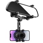 360° Rearview Mirror Phone Holder Rotatable Anti-Shake Car Mount Stand