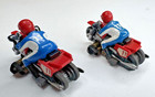 Lot of 2 Slot Car Racing Motorcycles No. 11 Red/Blue/White Used vintage TYCO — photo 9