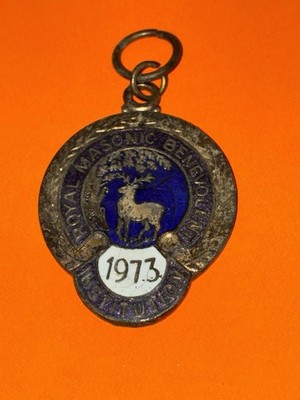1973 Royal Masonic Benevolent Institution Festival Stewards Jewel RMBI    