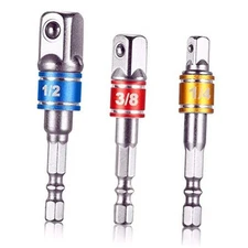 Impact Grade Socket Adapter/Extension Set Turns Power Drill Into High 3p*color