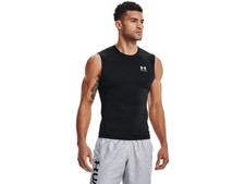 Under Armour Mens HeatGear Sleeveless Baselayer - Sweat Wicking and Superior