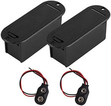 9V Battery Box Case Holder for Active Guitar Bass Pickup Pack of 2