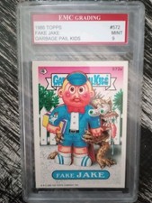 Garbage Pail Kids Original Series 14 (Fake Jake) 1988 Slabbed and Graded 9