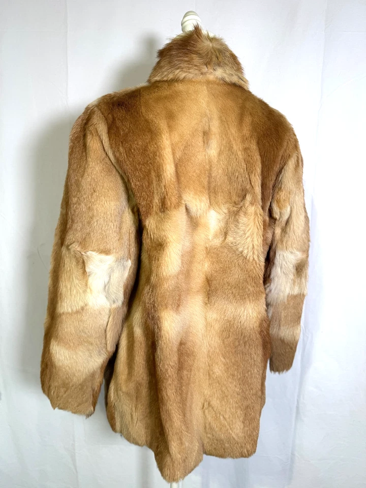 Vintage Genuine Orange Alaskan Brown Coyote Fur Coat Jacket Women's Sz M/L - Image 2 of 4