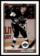 1991-92 Topps * Brian Benning Los Angeles Kings #359