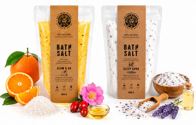 2er Set Epsom Badesalz Lavendel Mandarine 2x800g Greenman Rituals Magnesium Bad