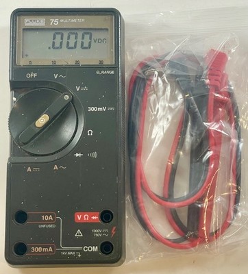 Fluke 75 Multimeter w/ New Leads
