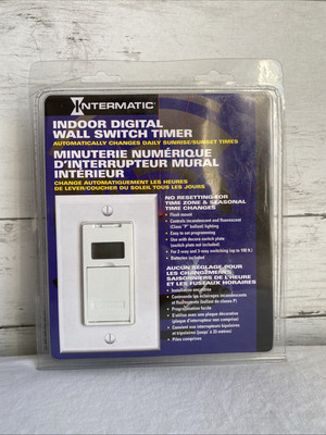 Intermatic EJ500C70  Indoor Digital Wall Switch Timer White Flush Mount 2004