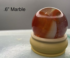 Glass Marble With Display Ring lot 8484 See Photos Description