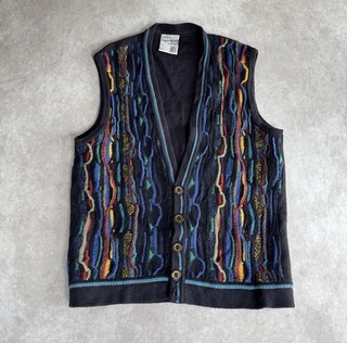 Purely Australian Clothing Company Coogi Style Cardigan Girls XL 3D Knit