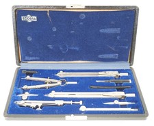 Vintage Ecobra E70 Made IN Germany Compass Box Compass Set Zeichenger&auml;te IN Case