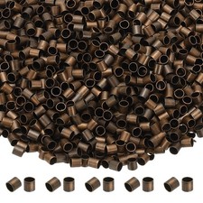 2000Pcs Tube Crimp Beads 2.5x2.5mm Crimp Beads for Jewelry Making Dark Bronze