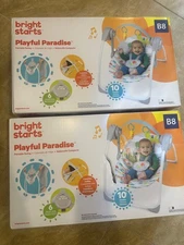 Bright Starts 13069 Playful Paradise Portable Compact Baby Swing with Toys,