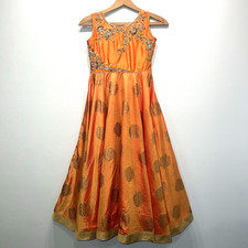 Traditional Indian Party Dress Size 65cm Orange Gold New No Tags 