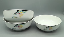 Rosenthal Epoque 3 Schüsseln 18 und 20,5 cm Blumendekor Gastronomie Porzellan