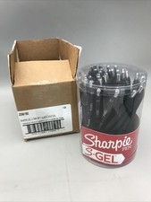 36 pack Sharpie S-Gel Pens Medium 0.7mm Black Ink Brand New