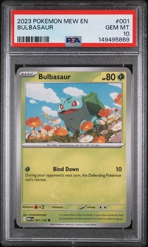 Pokemon Bulbasaur Mega Evolution #001 Graded Card PSA 10