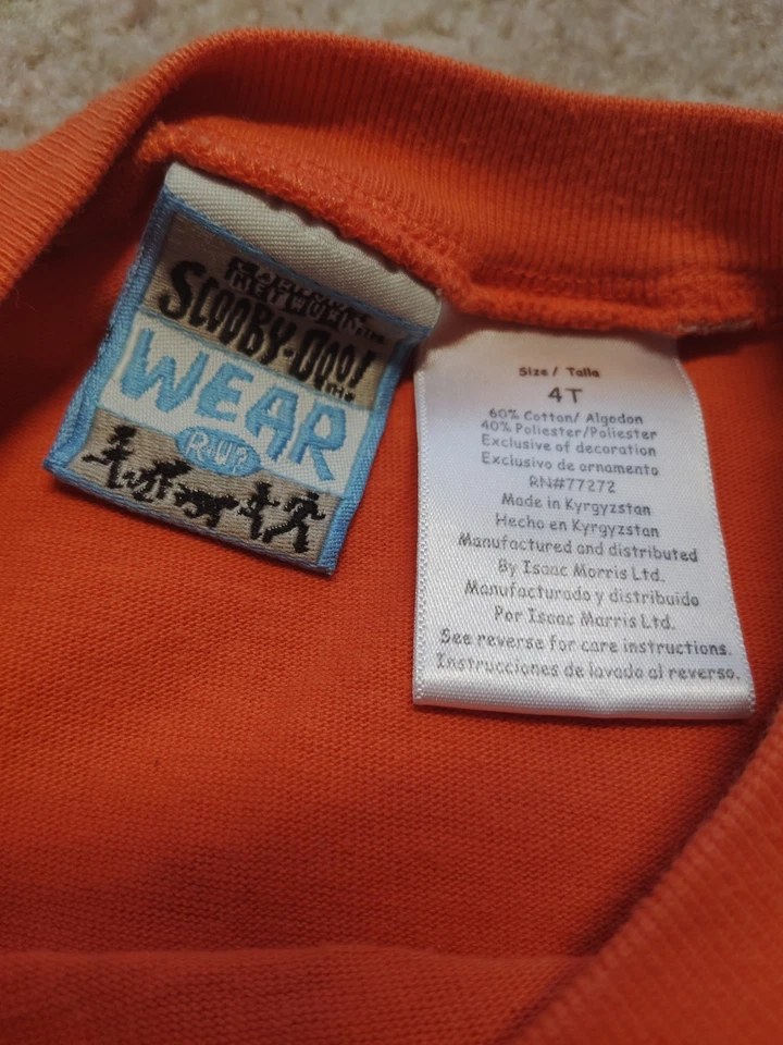 Винтажная вышитая футболка Y2K Scooby Doo для мальчиков 4T Cartoon Network 2006 сафари - Изображение 4 из 4